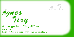 agnes tiry business card